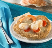 Scallops with fleuron cooked in a shell 6x190g 1.14kg