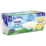 Nestle P'tit brassee Banana yogurts 6x60g from 4 months