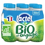 Lactel UHT semi-skimmed milk ORGANIC 6x50cl