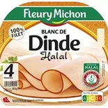 Fleury Michon Halal Turkey breast sliced x4 160g