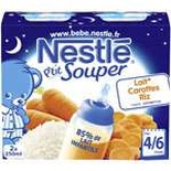 Nestle P'tit Souper Carrots & Rice milk 2x250ml from 4 months