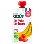 Good Gouter Organic pouch Strawberry & Banana from 6 months 120g