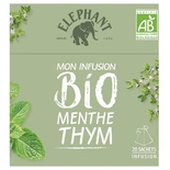 Elephant Organic Mint and Thyme Herbal Tea 20 Sachets 38g