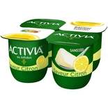 Danone Activia Lemon yogurts 4x125g