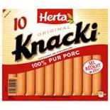 Herta Sausage Knacki x10 pure pork 350g