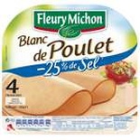 Fleury Michon Chicken Breast x4 slices -25% salt 160g