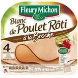 Fleury Michon Roasted Chicken breast x4 thin slices 120g