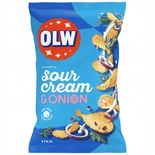 OLW Sourcream and Onion Crisps 175g