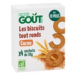 Good Gout Organic Round Cocoa Biscuits from 10 months 80g