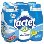 Lactel UHT semi-skimmed milk 6x1L