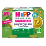 Hipp Pots Vegetables Peas and Chickpeas Organic 2x125g