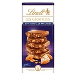 Lindt Les Grandes Milk chocolate Nougat & Almonds 150g