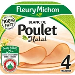 Fleury Michon Chicken Breast Halal x4 Slices 160g
