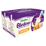 Bledina Blediner Milk with Carrots 4x250ml From 6 Months