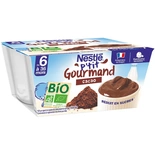 Nestle P'tit Gourmand Cocoa Organic dessert from 6 months 4x90g