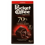 Ferrero Pocket Coffee Extra Dark 70% Cocoa Coffee-Filled Chocolate Bar 90g