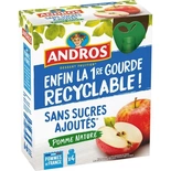 Andros Plain Apple pouches no added sugar 4x85g