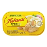 Steinhauer Cod Liver, Canned Easy Open 120g