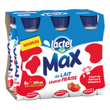 Lactel Max Strawberry milk 6x20cl