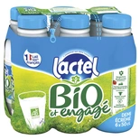 Lactel UHT semi-skimmed milk ORGANIC 6x50cl
