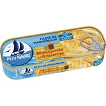 Petit Navire Mackerel filets in mustard sauce 169g