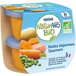 Nestle Naturnes Organic Vegetables & Salmon from 6 months 2x190g