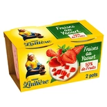 La Laitiere Strawberry yoghurt 2x110g