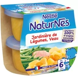 Nestle Naturnes Vegetables jardinieres & Veal pot 2x200g from 6 months