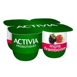 Danone Activia Fruits Blackberry-raspberry yogurts 4x125g