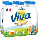 Candia Viva UHT Semi-skimmed milk bottle 6x1L