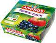 Andros Apple & Blackcurrant dessert 4x100g