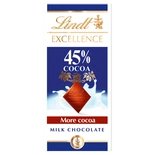 Lindt Excellence Milk 45% Cocoa 80g