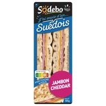 Sodebo Ham & Cheddar Swedish Club Sandwich 135g