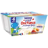 Nestle P'tit Onctueux Peach cottage cheese 4x100g from 6 months