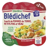 Bledina Bledichef Potatoes, Peas & Veal from 12 months 2x230g