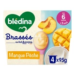 Bledina Brasse Mango & Peach from 6 months 4x95g