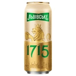 Lvivske 1715 4.5% Beer in can 0.48L