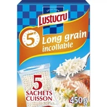 Lustucru Long Grain rice rapid cooking 5x90g