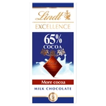 Lindt Excellence Milk 65% Cocoa 80g