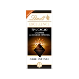 Lindt Excellence 70% Dark Cocoa, Caramel Semi-Salted Butter 100g