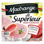 Madrange Le Superieur Ham with Pork Rind 4 Slices 160g