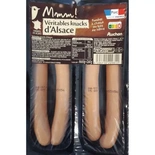Mmm Auchan Alsace's region smoked sausages (4 Pieces) 260g