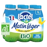 Lactel UHT Matin Leger semi-skimmed milk ORGANIC 6x1L