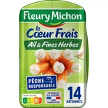 Fleury Michon Crabstick Coeur Frais Garlic & herbs x14 224g