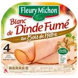 Fleury Michon Smoked Turkey breast x4 thin slices 120g
