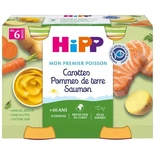 Hipp Pot Carrots Potatoes & Salmon 2x190g from 6 months ORGANIC
