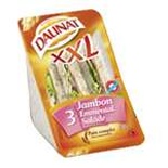 Daunat Ham & Emmental cheese sandwich XXL 230g