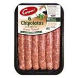 Auchan or Carrefour Chipolatas Sausages with herbs x6 330g