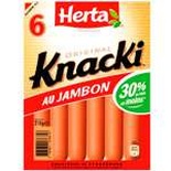 Herta Ham flavored Sausages Knacki x6 210g