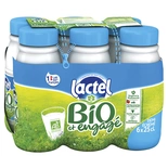 Lactel UHT semi-skimmed milk ORGANIC 6x25cl